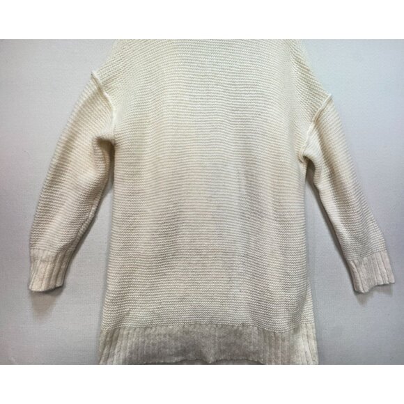 Aerie Womens Open-Front Knit Cardigan Sweater Size S Ivory Long Sleeves Casual - Picture 9 of 10